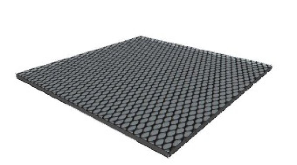 Pavimentazione tappeto in gomma non drenante nero 1000x2000x30 ply