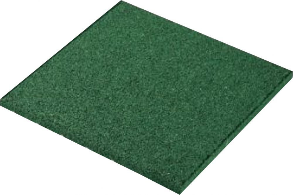 Piastrelle antitrauma verde 50x50 sp 3cm c/spinotti certificata