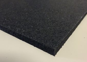  Piastrella in gomma per palestre grana fine 100x100x8 mm