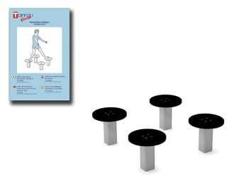 Equilibrio su ostacoli in alluminio