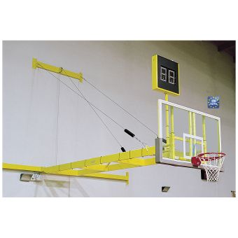 Impianto basket fisso a parete in acciaio