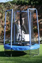 Trampolino per bambini rete protezione cm 140