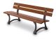 Panca Fortuna, unica ed elegante per design e doghe in pregiato legno Tropicale.