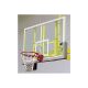 Tabellone basket plexiglass trasparente con controtelaio in metallo